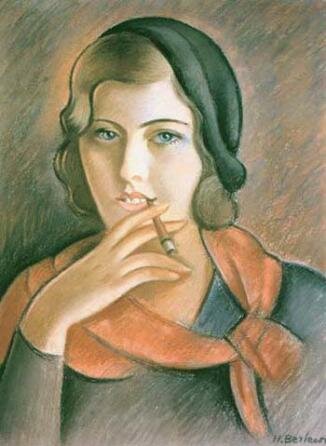 Henryk Berlewi. Girl with a Cigarette. 1928-1939